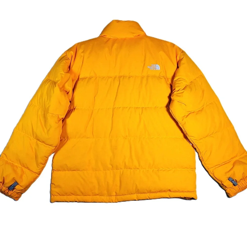 The North Face Puffer Jacket Men L Yellow Nuptse Down Outdoor Ski Gorpcore *READ